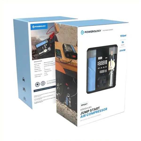 تصویر جامپ استارت و پمپ باد پاورولوژی PPBCHA47 - سایت حامی تک