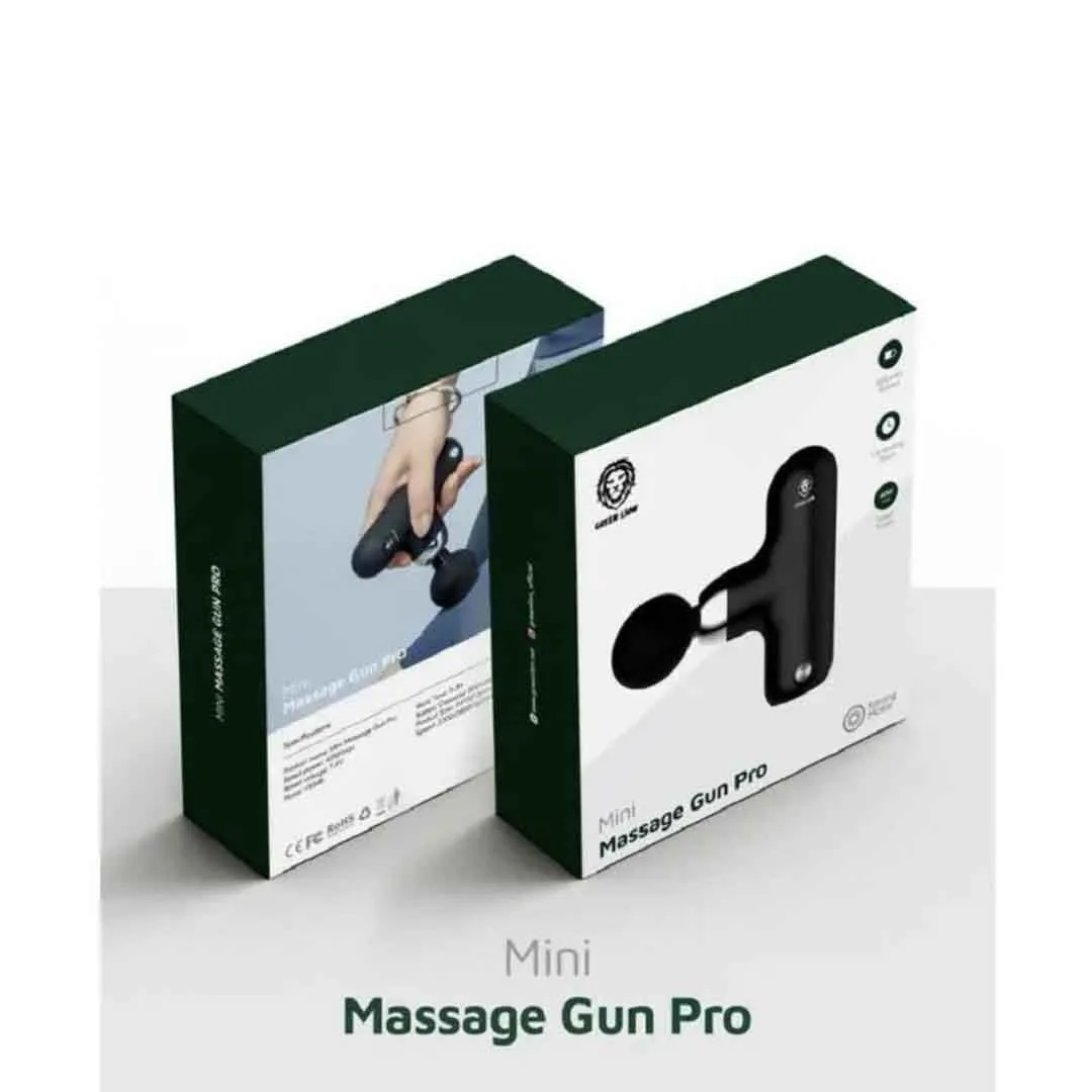 ماساژور تفنگی مینی پرو گرین Green Mini Massage Gun Pro-01 تصویر ماساژور تفنگی مینی پرو گرین Green Mini Massage Gun Pro - سایت حامی تک