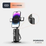 تصویر پایه هوشمند موبایل پرودو Porodo Face Tracking Smart Mount PD-HSM13 سایت حامی تک