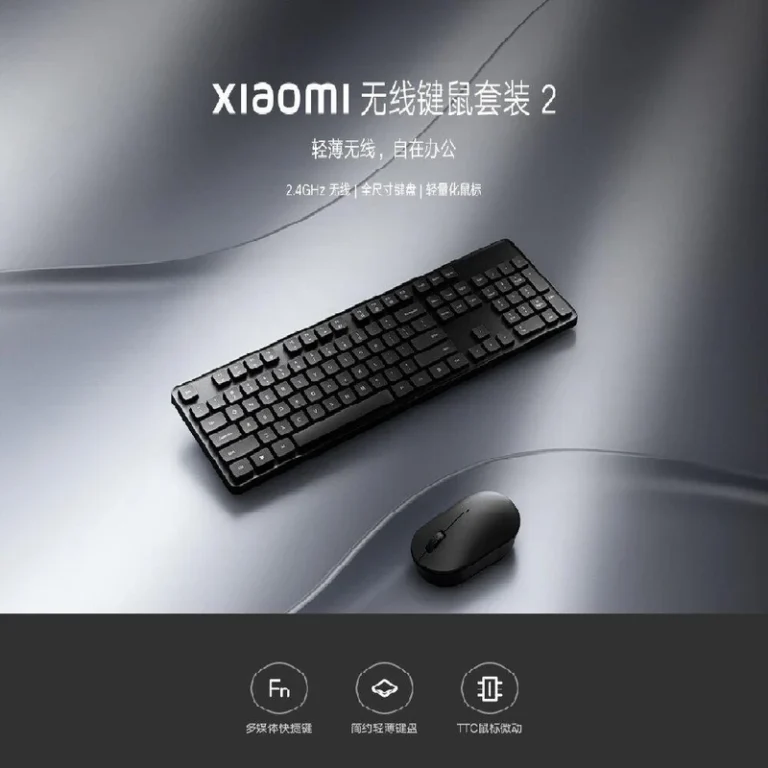 تصویر کیبورد و ماوس بی سیم شیائومی مدل WXJS02YM سایت حامی تک
