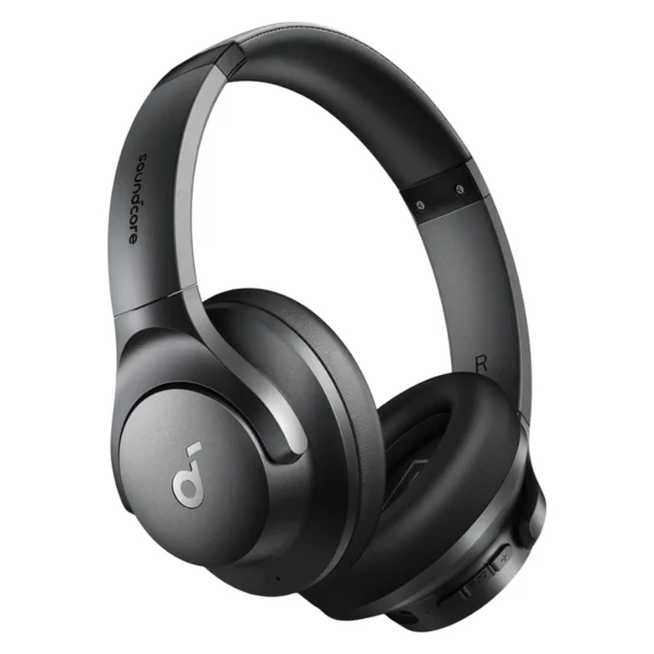 هدفون بلوتوثی انکر مدل Soundcore Q20i با نویز کنسلینگ فعال (ANC)، درگاه شارژ USB Type-C، دارای 2 میکروفون داخلی و 2 میکروفون خارجی، پشتیبانی از صدای Hi-Res از طریق کابل AUX