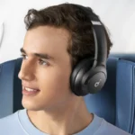 هدفون بلوتوثی انکر مدل Soundcore Q20i با نویز کنسلینگ فعال (ANC)، درگاه شارژ USB Type-C، دارای 2 میکروفون داخلی و 2 میکروفون خارجی، پشتیبانی از صدای Hi-Res از طریق کابل AUX - تصویر 4