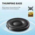 هدفون بلوتوثی انکر مدل Soundcore Q20i با نویز کنسلینگ فعال (ANC)، درگاه شارژ USB Type-C، دارای 2 میکروفون داخلی و 2 میکروفون خارجی، پشتیبانی از صدای Hi-Res از طریق کابل AUX - تصویر 5