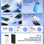 پاوربانک ریمکس مدل RPP-10 ظرفیت 10000 میلی آمپر ساعت